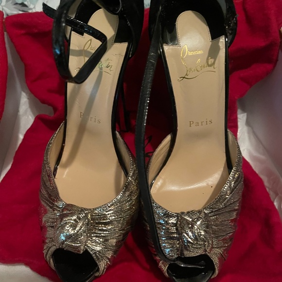 AUTHENTIC MARCHAVEKEL LAME MERCURE/PATENT 150 PLATINE - Picture 6 of 7